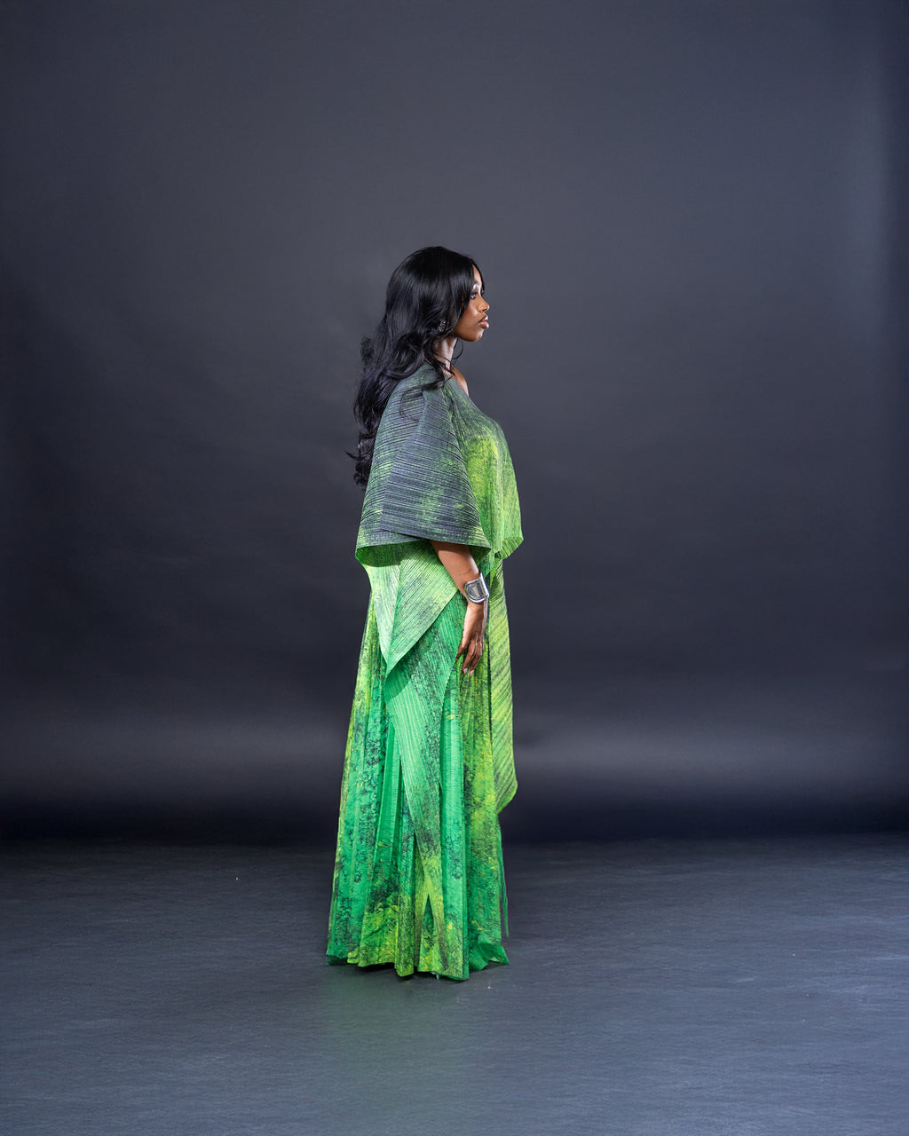 Ensemble deux pièces symétrique plissée ombrée - Collection Bloomingdale