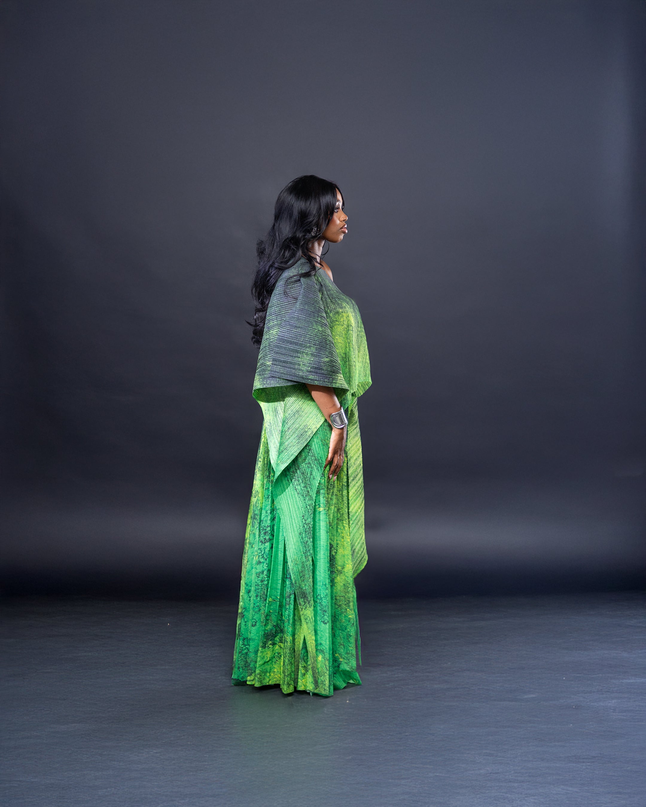 Ensemble deux pièces symétrique plissée ombrée - Collection Bloomingdale