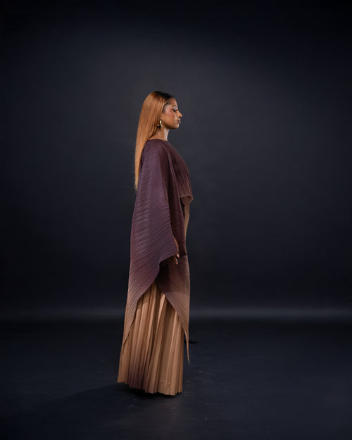 Ensemble deux pièces symétrique plissée ombrée - Collection Bloomingdale