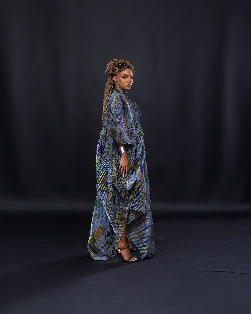 Tunique imprimée asymétrique - Collection Bloomingdale