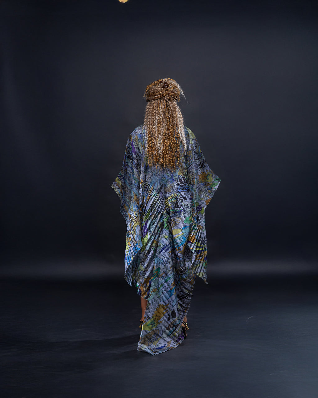 Tunique imprimée asymétrique - Collection Bloomingdale