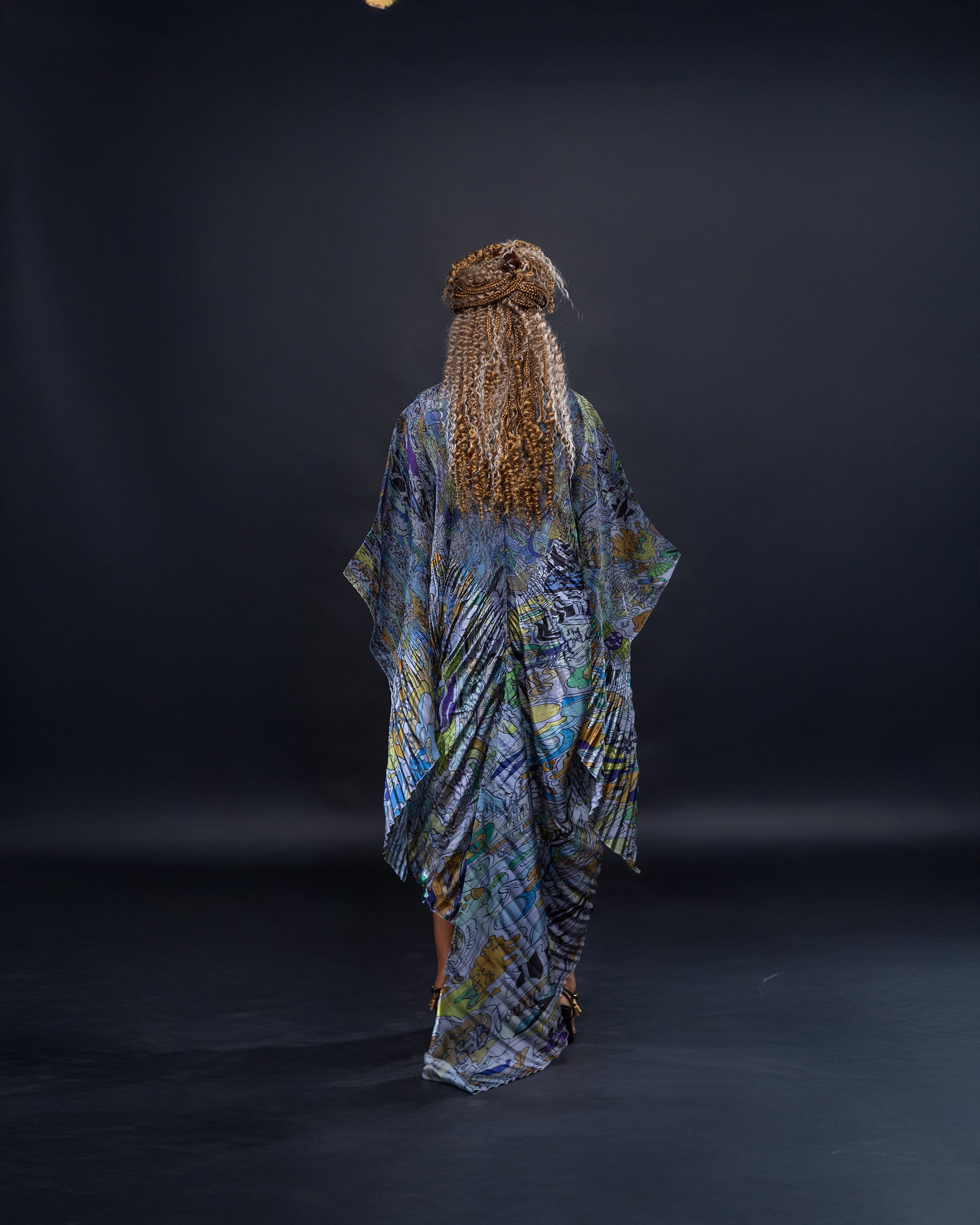 Tunique imprimée asymétrique - Collection Bloomingdale